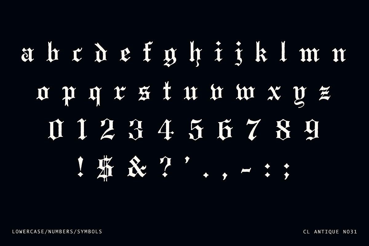 Rustic Old English Blackletter Font, a Blackletter Font by Century Library (Photo 4 of 5)