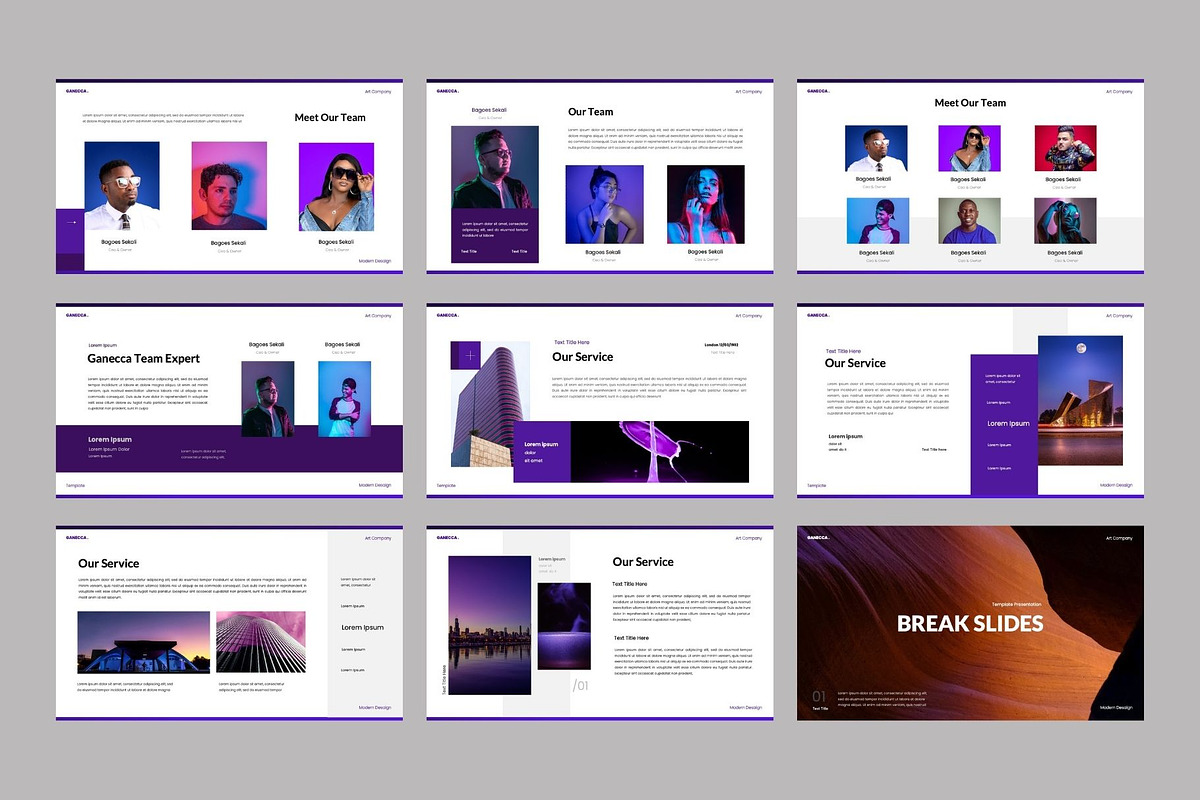 Ganecca Business PowerPoint Template, a Design Template by Rizki Herdian (Photo 3 of 5)