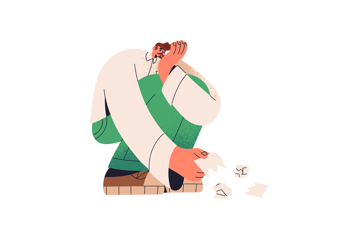 Multitasking, work and life balance, a Person Illustration by PaperTrident (Photo 4 of 9)