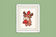 Moose Reindeer Clipart Set, an Animal Illustration by Palau (Thumbnail 6 of 10)