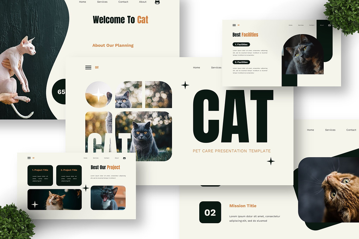 Cat - Pet Care Keynote preview 6