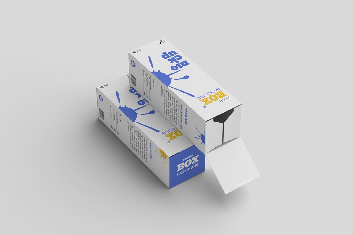 Paper Box Packaging Mockup, a Packaging Mockup by Graphic Deal (Photo 5 of 8)