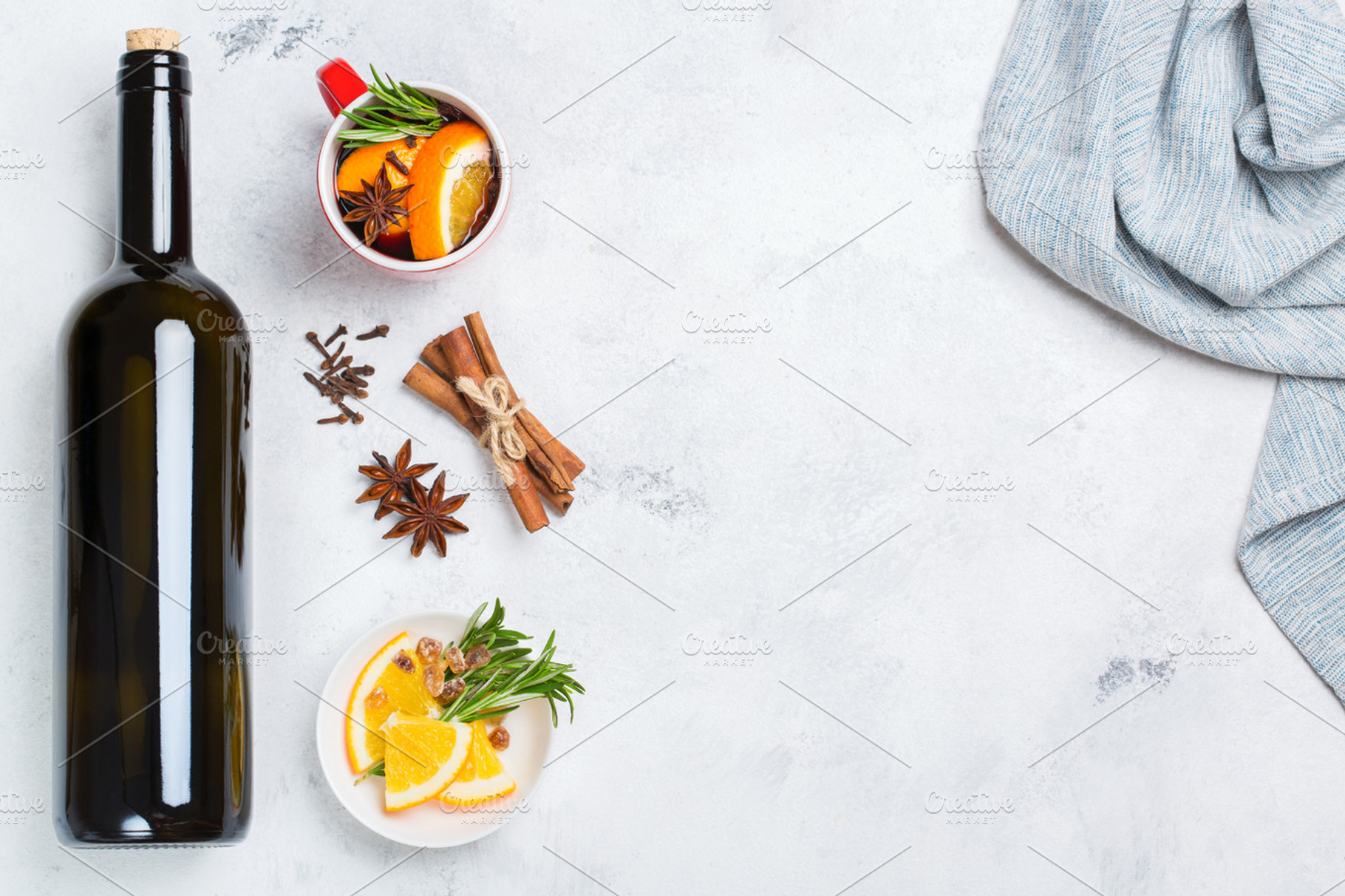 Christmas hot drink mulled wine ingredients featuring mulled, wine, and anise, a Food & Drink Photo by Antonina Vlasova