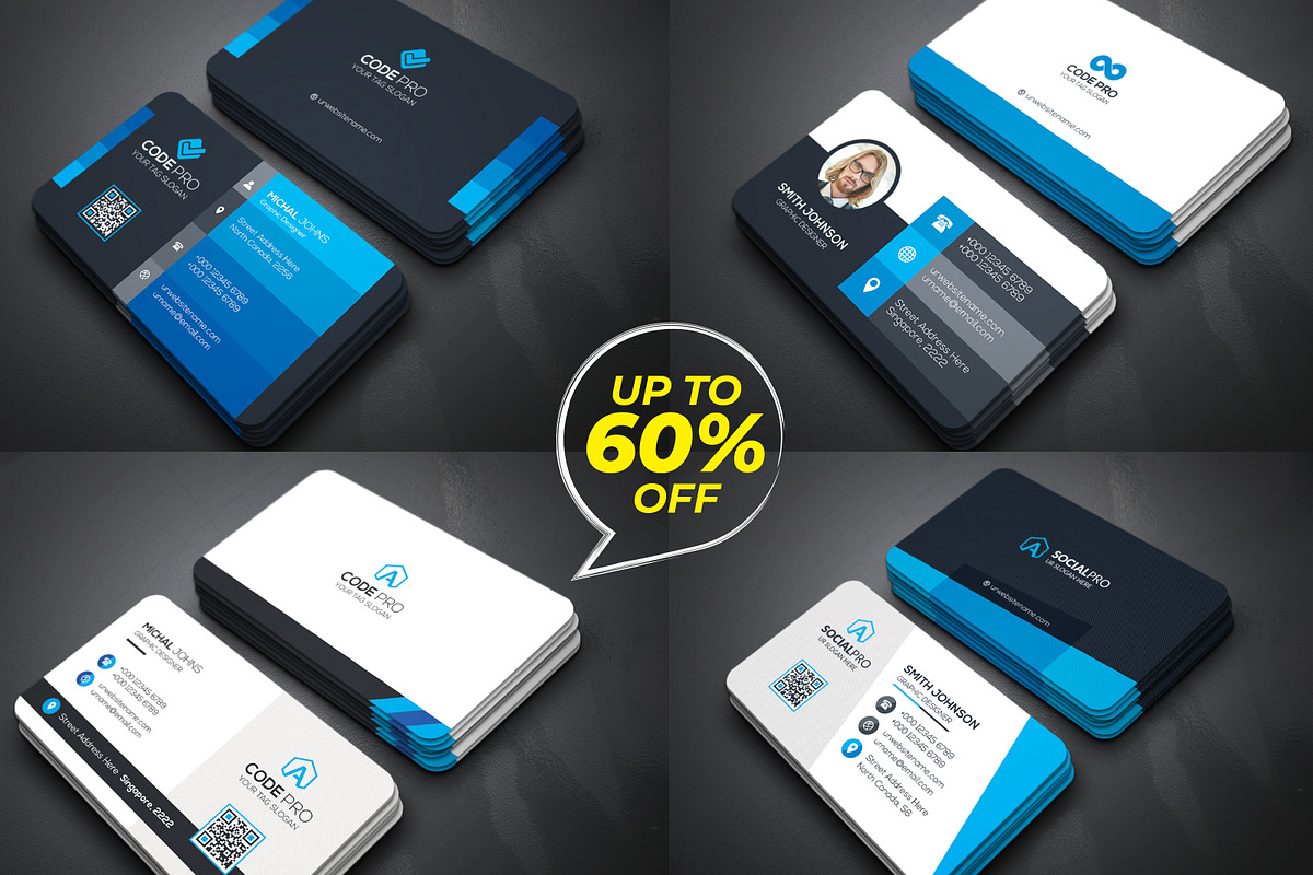 Business Cards Bundle Offer, a Business Card Template by Genereux Art (Photo 3 of 14)