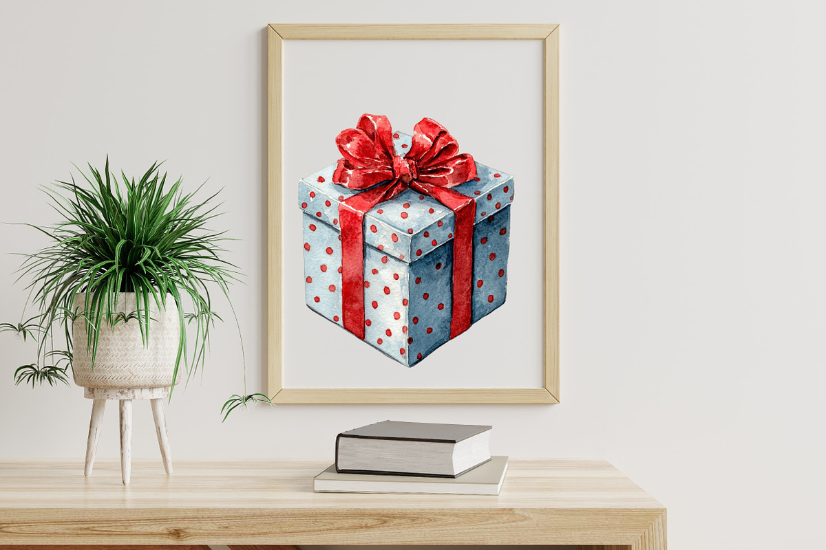 Watercolor Clipart - Christmas Dog, an Illustration by Libby Wishes (Photo 4 of 6)