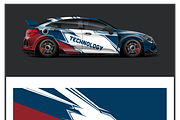 Dynamic Racing Car Wrap Design, a Seasonal Illustration by CarWrap design (Thumbnail 3 of 4)