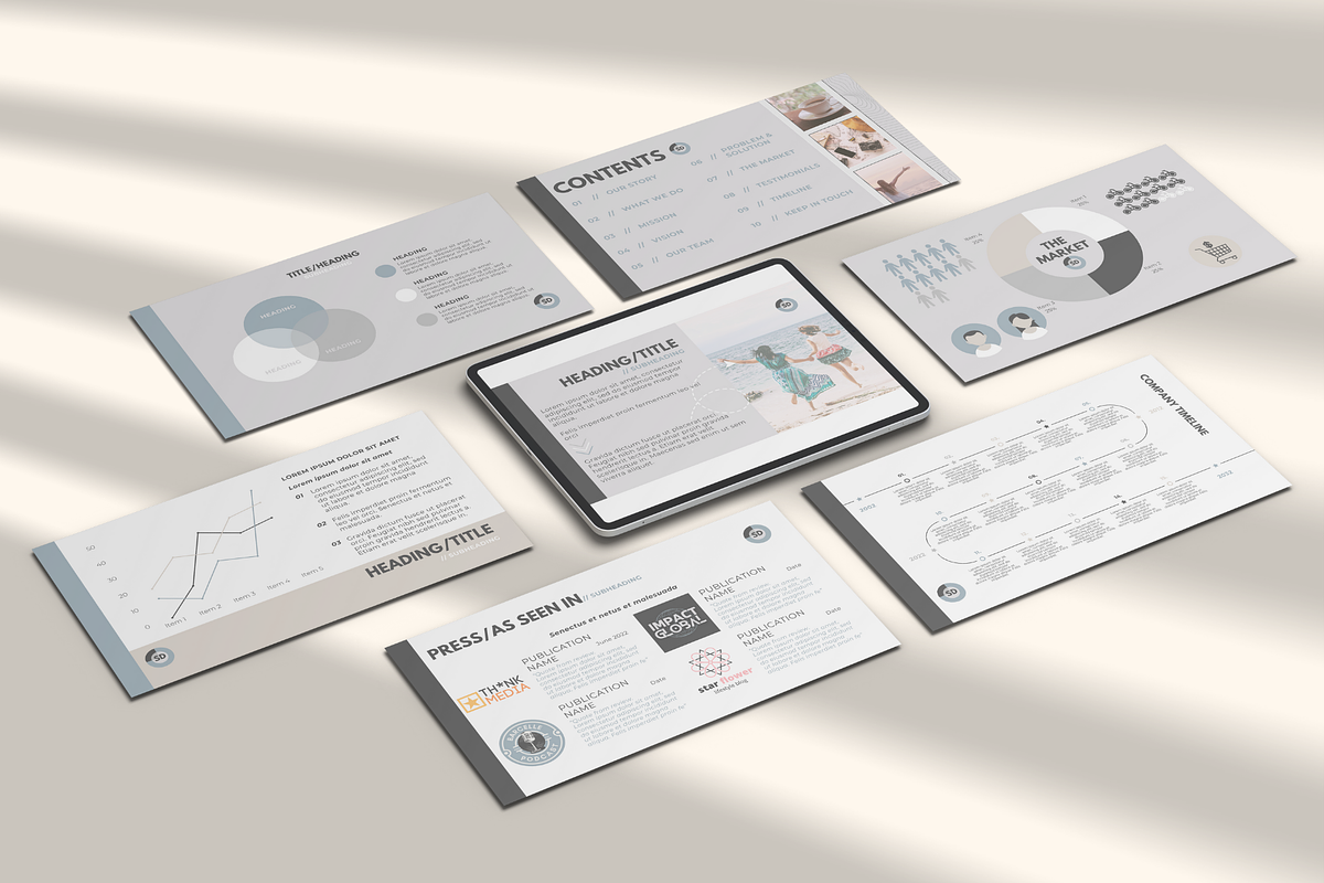 Business Slide Deck Canva | Neutral, a Presentation Template by Monarch 21 Design (Photo 3 of 7)