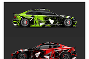 Dynamic Racing Car Wrap Design, a Sport Illustration by CarWrap design (Thumbnail 1 of 3)