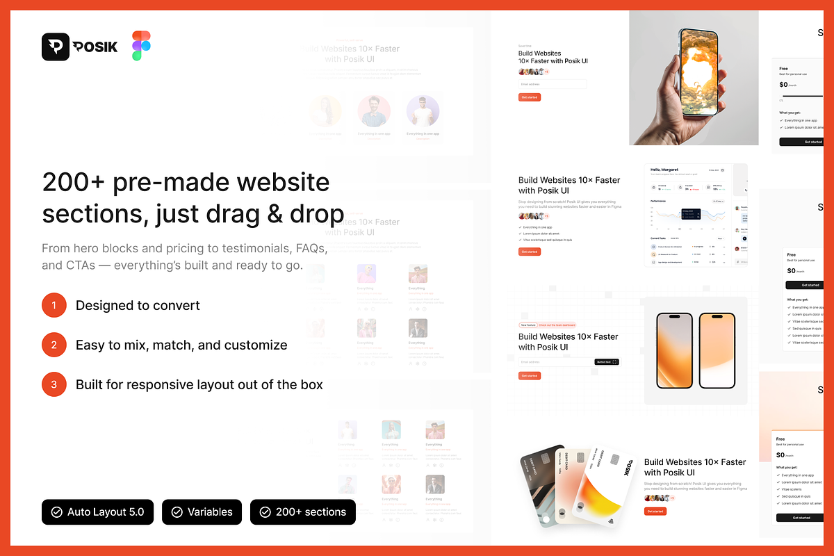 Website Design System & UI Kit Figma, an UI Kit Template by posikui (Photo 2 of 5)