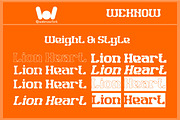 Lion Heart font, a Slab Serif Font by weknow (Thumbnail 7 of 8)