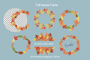 Fall Leaves Clipart, a Seasonal Illustration by DysenkaArt (Thumbnail 3 of 3)