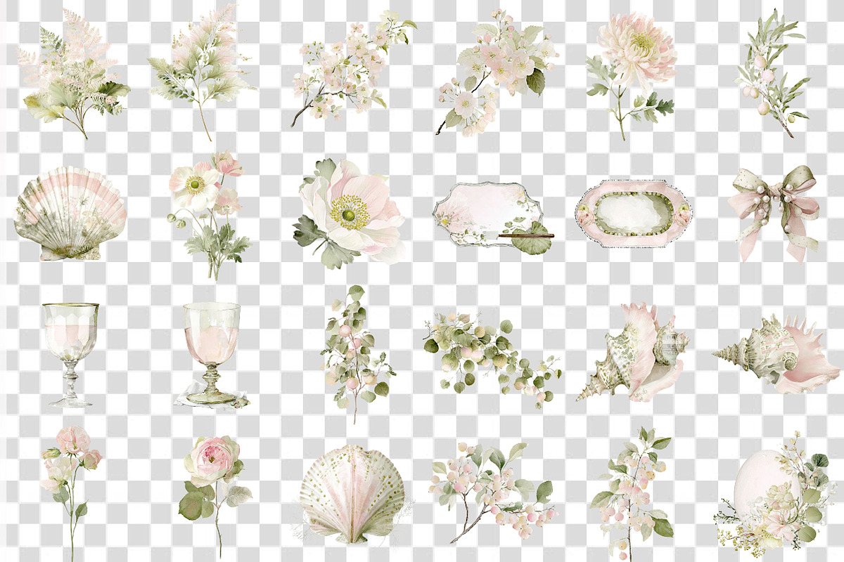 Éclat de Printemps Spring Clipart, an Illustration by DreamCafeArt (Photo 5 of 7)