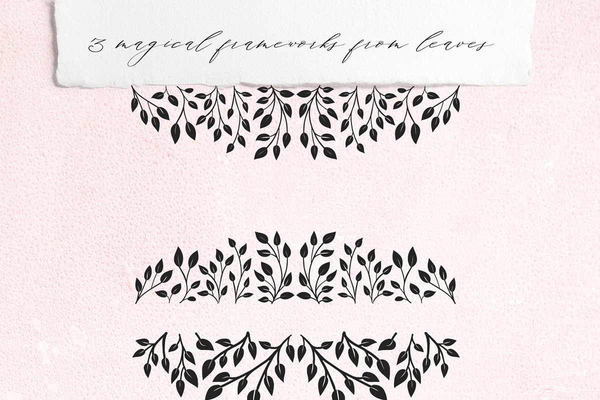 Magic Leaves and Line Patterns, an Object Graphic by Luba Vega (Photo 6 of 9)