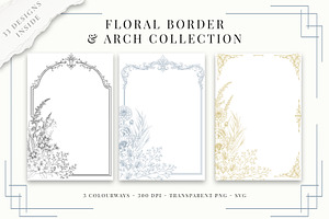 Floral Border & Arch Collection