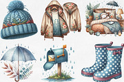Rainy Day Sublimation Clipart, an Illustration by Designking (Thumbnail 4 of 4)