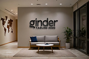 Modern Office Wall Logo Mockup, a Mockup by GenesisCreativeCo (Thumbnail 2 of 3)