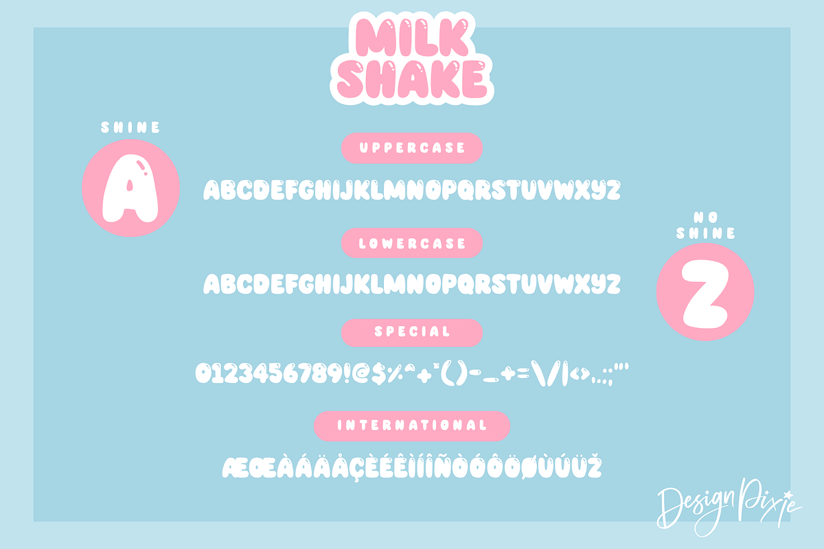 Milk Shake Font, a Handwritten Font by Design Pixie (Photo 10 of 10)