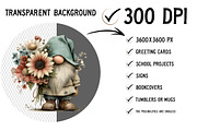 Whimsical Summer Gnome Clipart Png, an Illustration by Craft Nest (Thumbnail 2 of 12)