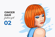 Vector Ginger Hair Girl, a Person Illustration by Iryna Denysova (Thumbnail 3 of 4)