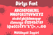 Dirtys Font, a Font by Weape Studio (Thumbnail 6 of 6)