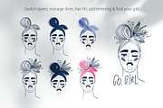 Girls and Flowers, a Person Illustration by Annakniaz (Thumbnail 7 of 12)