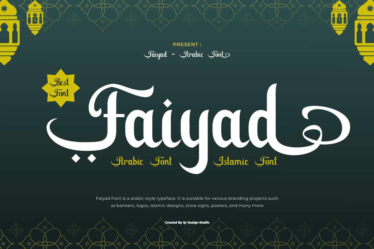 Faiyad - Arabic Ramadhan Font, a Sans Serif Font by QR Design Studio (Photo 1 of 8)