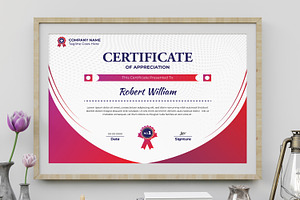 Certificate Of Achievement Layout, a Stationery Template by MightyDesign
