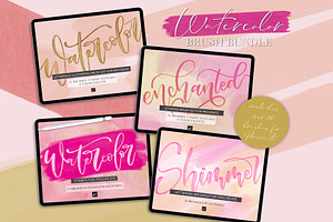 Procreate Watercolor Brush Bundle