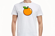 Cartoon Clementine Clipart Set, a Food Illustration by newminddesign (Thumbnail 2 of 8)