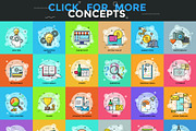 Set of Thin Line Business Concepts, an Outline Icon by Andrew Kras Design (Thumbnail 2 of 4)