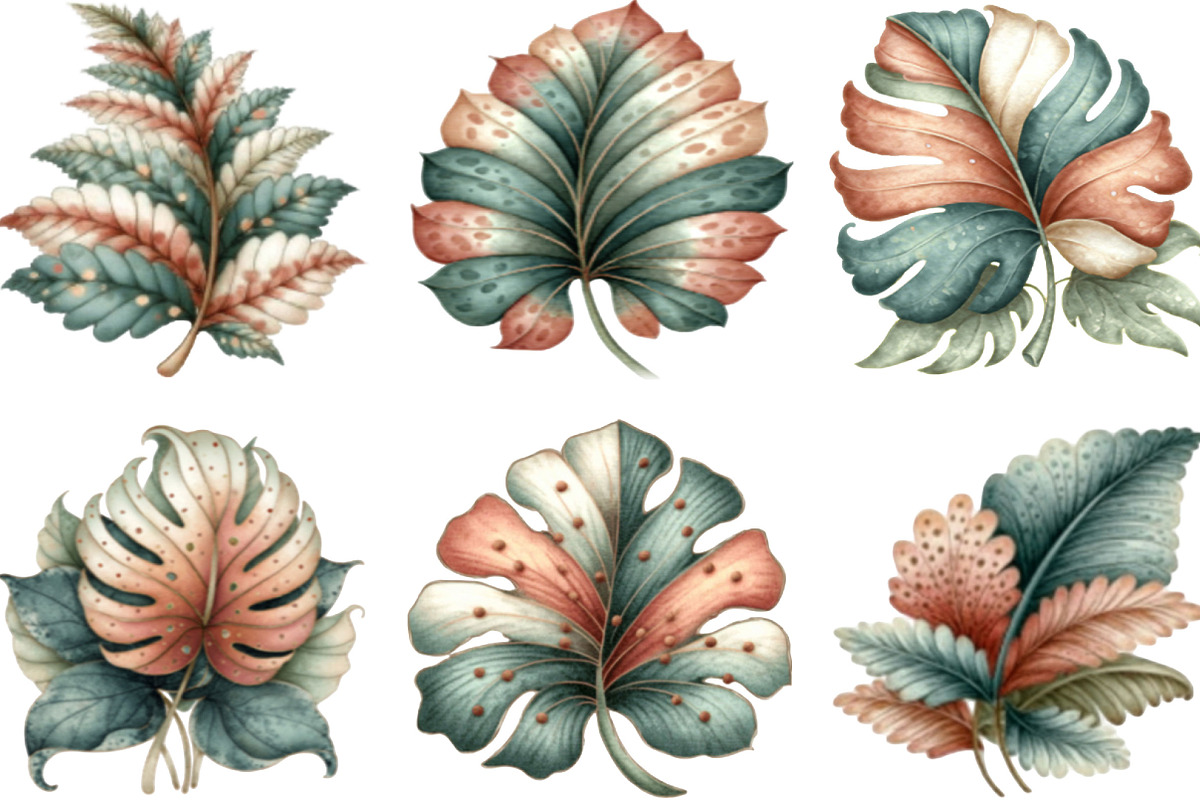 Whimsical Summer Tropical Leaf, an Illustration by Designking (Photo 5 of 5)