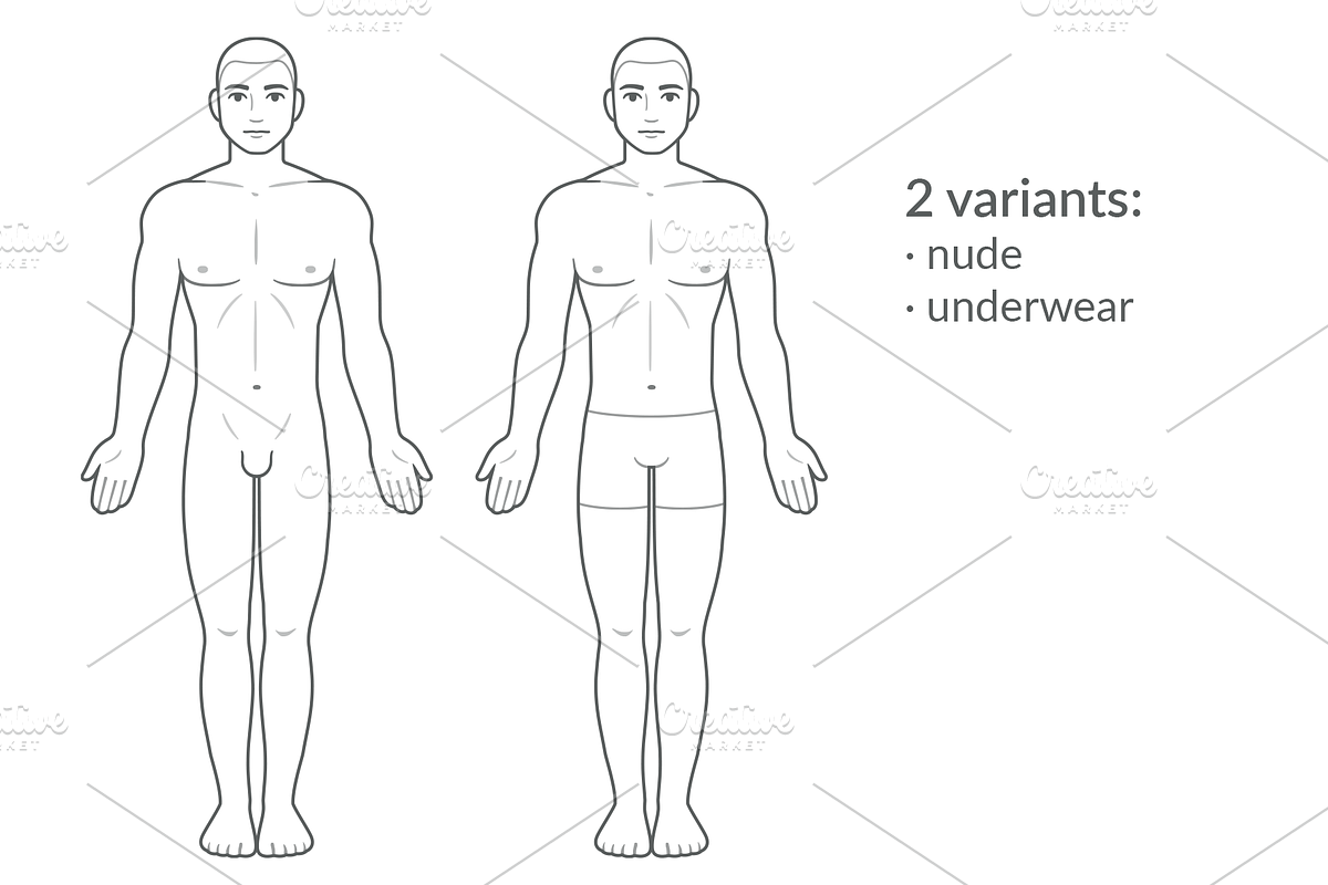 Male body chart medical diagram, a Healthcare Illustration by Irina Mir (Photo 2 of 2)