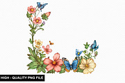 Spring Flower Border Clipart Bundle, an Illustration by crative8112 (Thumbnail 4 of 10)