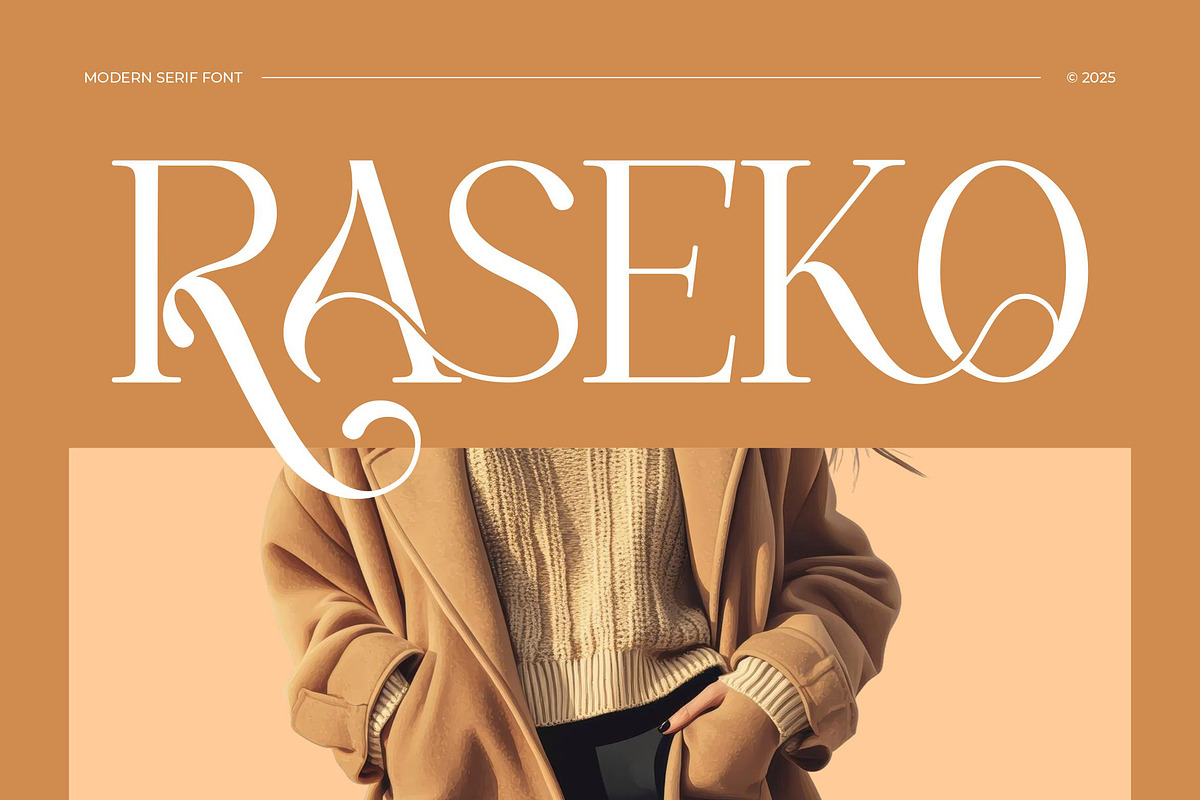 Raseko || Modern Serif Font, a Serif Font by Ermedia Studio (Photo 1 of 10)