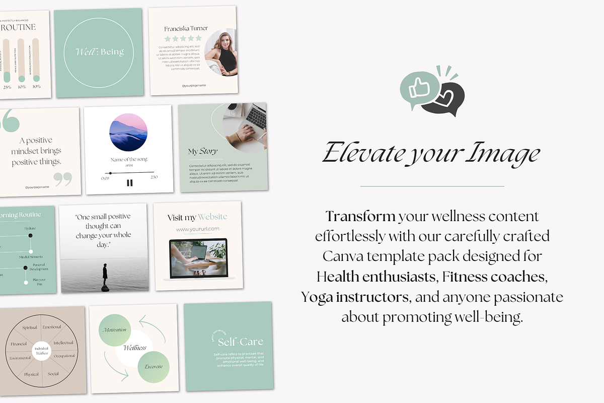 Wellness Instagram Templates preview 4