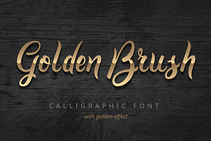 Golden Brush Font