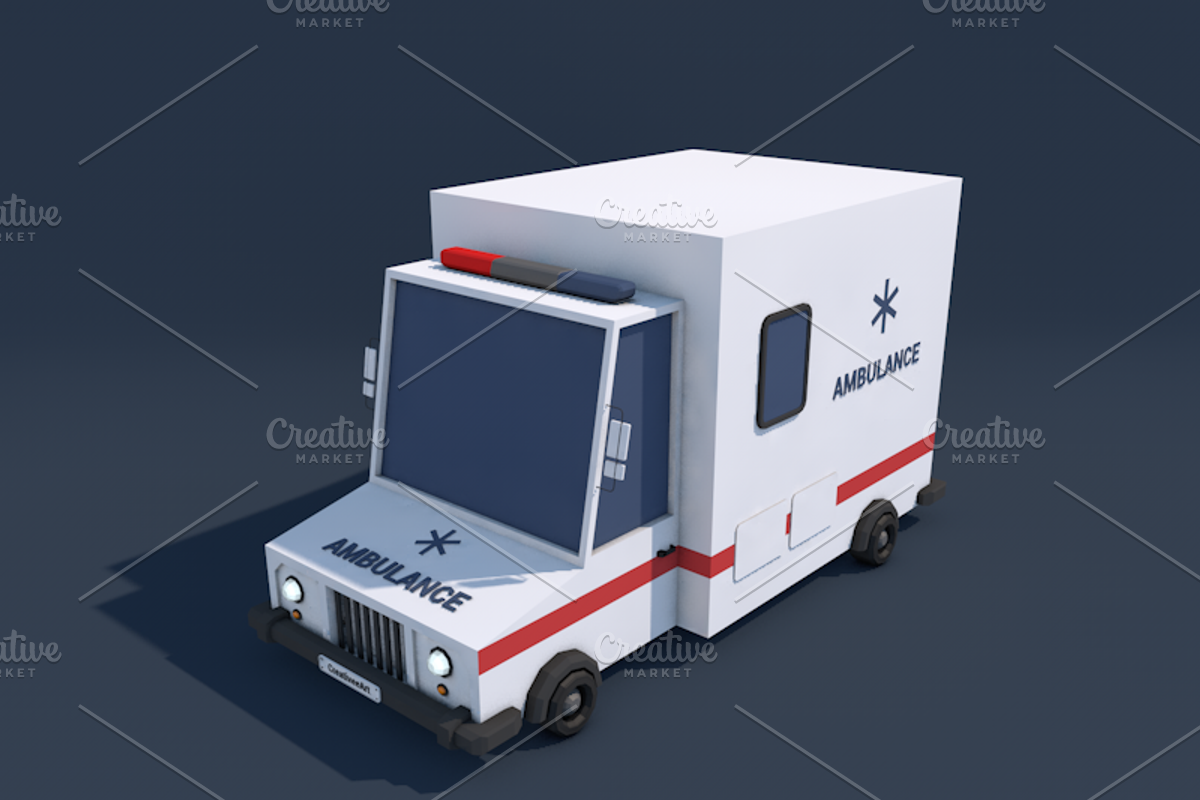 Ultimate Low Poly City Cars Pack, a Cars & Vehicle 3D Model by CreativeeArt (Photo 2 of 54)