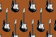 Electric Guitar - seamless patterns, an Object Illustration by Anastasia Cuza (Thumbnail 2 of 3)