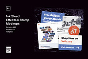 Ink Bleed Effects & Stamp Mockups, a Layer Style Add-On by veila.me (Thumbnail 8 of 8)