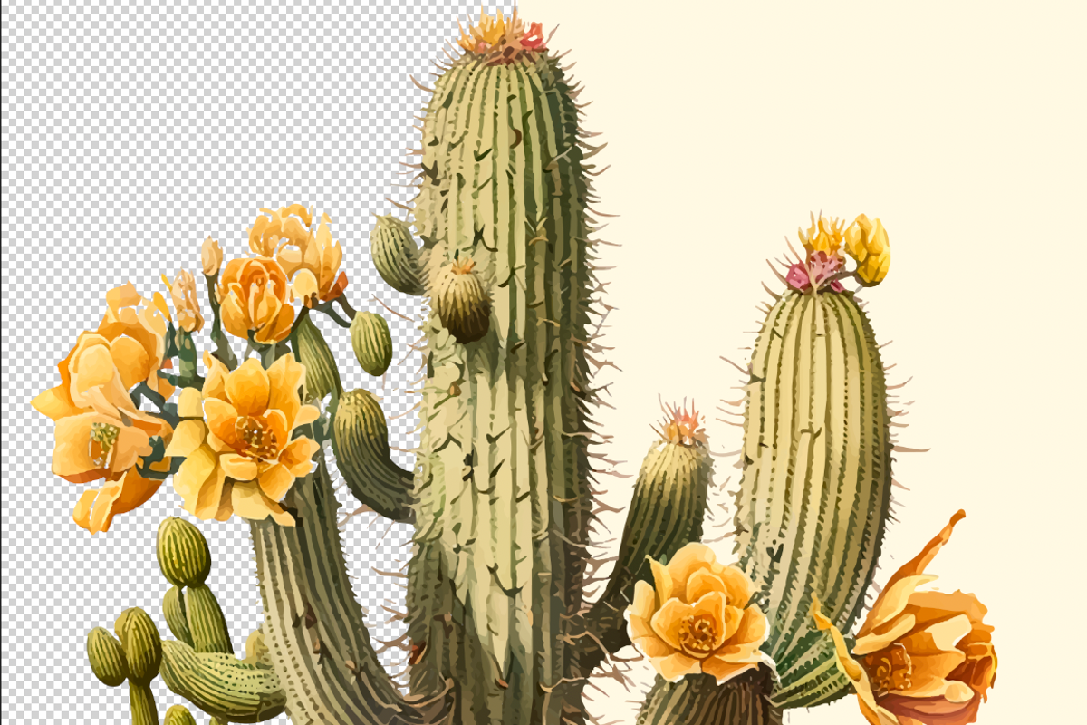Cactus SVG, Cactus Decor, Cactus SVG, an Illustration by mollyli.ai (Photo 4 of 6)