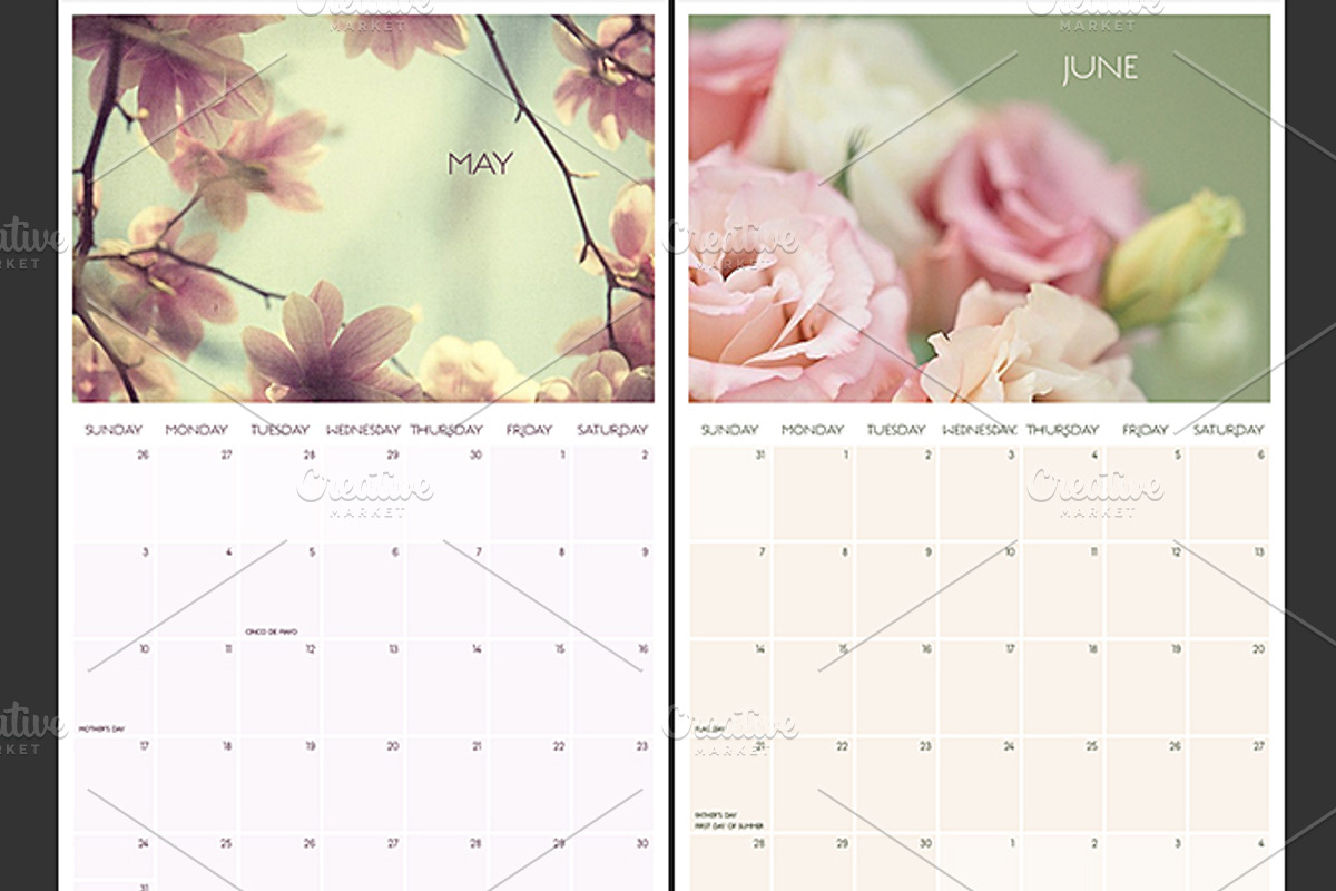 2015 Printable Calendar, a Stationery Template by Definitely Pink (Photo 3 of 4)