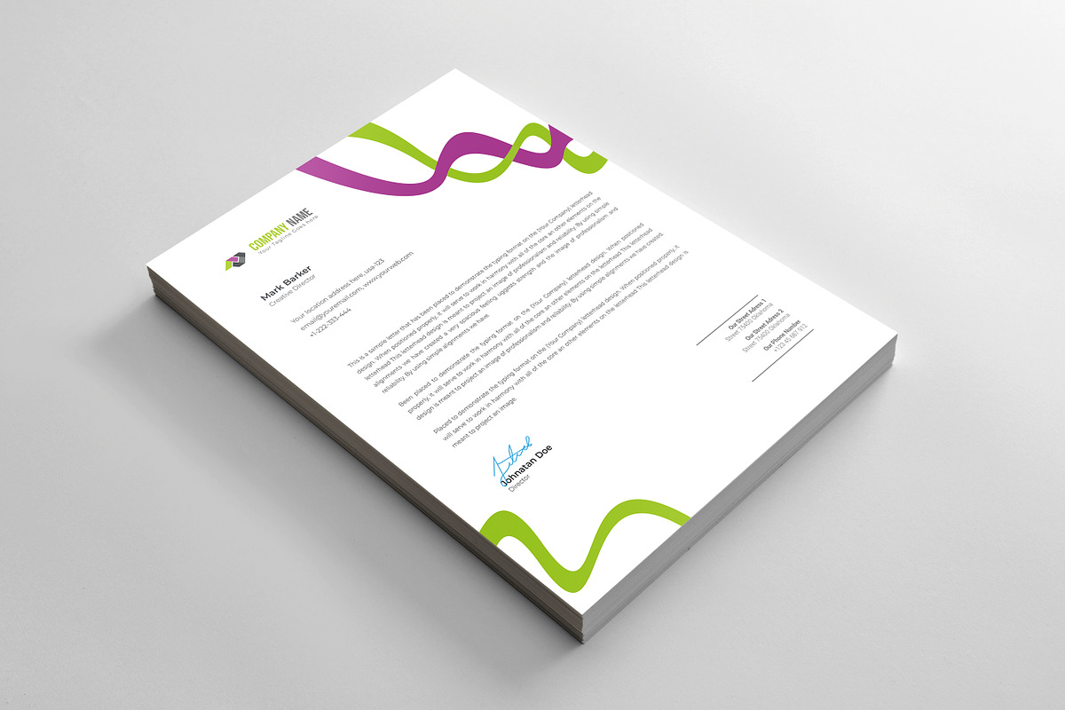 Letterhead, a Stationery Template by Curve Design (Photo 2 of 4)