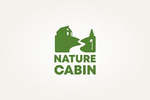 nature cabin rent house icon logo, a Branding & Logo Template by Blazybone