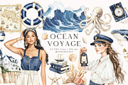 Ocean Voyage Collection, a Decorative Illustration by PeDe Designs (Thumbnail 2 of 26)