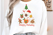 Christmas Happy Holiday Sublimation, an Illustration by Craft Nest (Thumbnail 2 of 6)