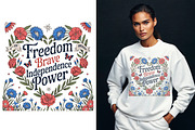 Freedom Brave Independence Power, a Seasonal Illustration by Unique Design Team (Thumbnail 2 of 4)