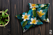 Impasto Painted Plumeria Pattern, a Pattern Graphic by Creative Store (Thumbnail 3 of 5)