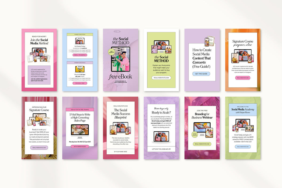 Instagram Story Templates Canva, a Social Media Template by Fallon Gerst (Photo 24 of 27)