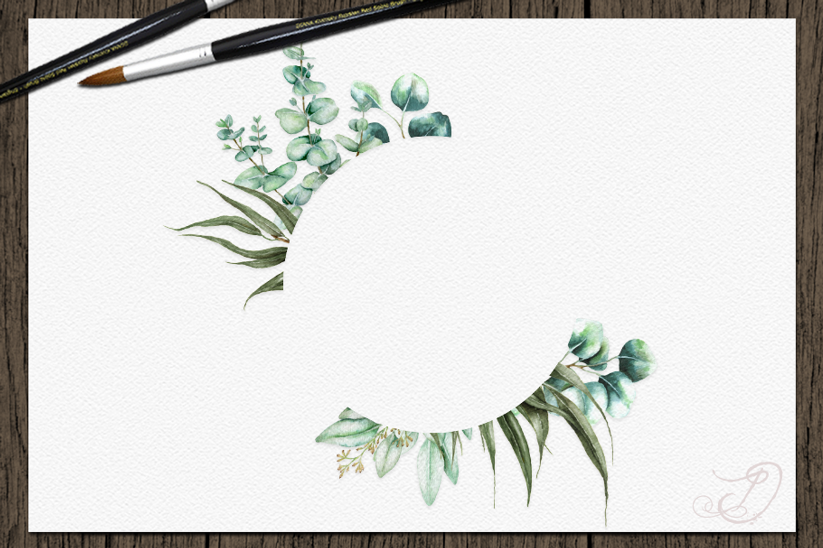Eucalyptus Frames Illustration, a Decorative Illustration by DioFlow (Photo 6 of 6)