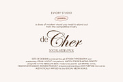 de Cher / Social Media Pack CANVA PS, a Social Media Template by Eviory (Thumbnail 2 of 14)